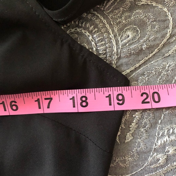 Joseph Ribkoff Black Ruffled Cold Shoulder Top - Picture 6 of 10